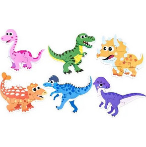 Παζλ με 6 σχέδια - Dinos