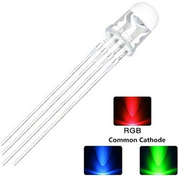 LED 5mm RGB Clear Common Cathode
