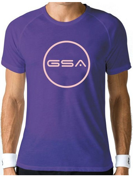 GSA Men's Superlogo Tee Circle 17-19039 Purple