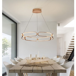 Colette 786966 Φωτιστικό Οροφής LED O80 Ροζ Χρυσό 65W DIM