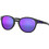 Oakley Latch OO 9265 30 Ανδρικά Γυαλιά Ηλίου Στρογγυλά Κοκάλινα Μαύρα με Μπλε Καθρέπτης Φακό