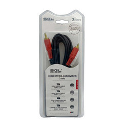 Καλώδιο σήματος RCA - 404 - 2xRCA male/2xRCA male - 3m - 0002218