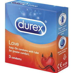 Durex Love Προφυλακτικά με Λιπαντικό 3τμχ