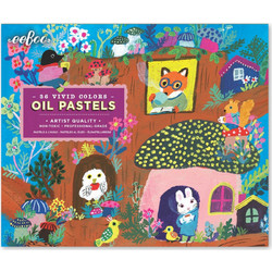 Eeboo - Oil Pastels 36 pcs - Yumi's Mushroom House (EPAS174)