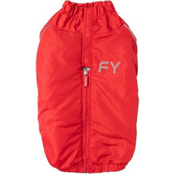 FuzzYard Μπουφάν Σκύλου Space Jacket Κόκκινο Extra Extra Small Μήκος Ράχης 26cm
