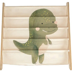 Sassi Montessori Παιδική Βιβλιοθήκη Ξύλινη 62x61 εκ. Cracky The Dinosaur