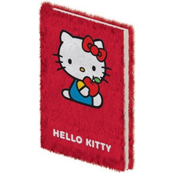 Σημειωματάριο Hello Kitty Γούνινο Κόκκινο A5