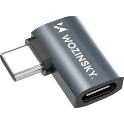 Wozinsky WPKB-01 USB-C - USB-C 40Gb/s 240W 8K OTG Side Angled Adapter - Gray