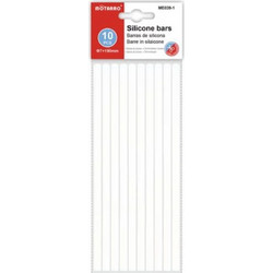 Ράβδοι Σιλικόνης Διαφανείς 7mm x 19 cm 10τεμ. για Πιστόλι Θερμοκόλλησης Μotarro ME039-1