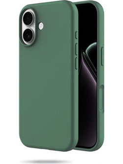 Θήκη Rubber Ενισχυμένης Σιλικόνης για iPhone 17 Πράσινο