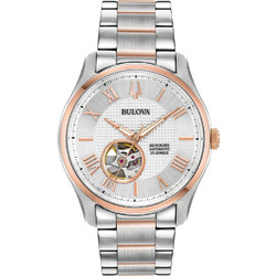 Bulova Ανδρικό Ρολόι Αυτόματο με Χρυσό Μεταλλικό Μπρασελέ 98A213