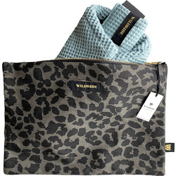 WILDRIDE. Τσαντάκι Grey leopard