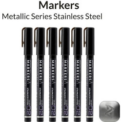 Metallic Series Markers - Stainless Steel