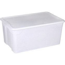 Κουτί αποθήκευσης Homeplast NAK BOX 70x46x34cm_92Lt Λευκό