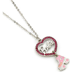 The Carat Shop Barbie: Crystal Heart and Roller Skate Necklace BMN00004