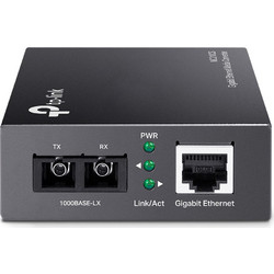 TP-Link MC210CS 1000Mbps RJ45 to 1000Mbps Single-Mode SC Fiber Converter, Full-duplex
