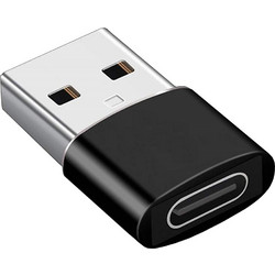 XQ-ZH0010 Αντάπτορας USB OTG Male to Type-C Female - Μαύρο
