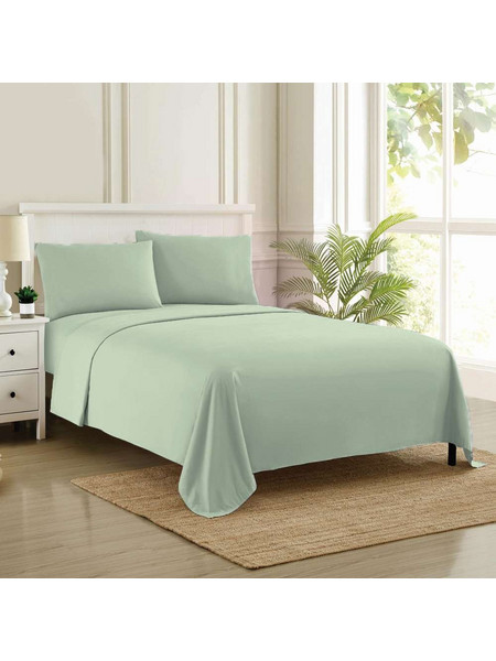 Παπλωματοθήκη Μεμονωμένη Μονή Solid Pistachio 1Τμχ 160X240 Espree