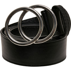 Ζώνη Ring Buckle TB2949-02499 Urban Classics Black/Silver