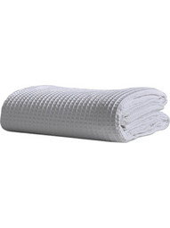 Κουβέρτα Πικέ 300gsm Summer Lines Με Ύφανση Waffle 100% Βαμβακερή Γαρύφαλλο - Λευκό, 200x245