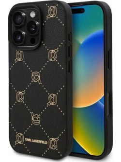 Θήκη PU Karl Lagerfeld Apple iPhone 16 Pro Magsafe Leather Karl Head Μαύρο N67608
