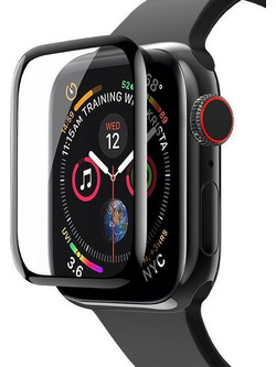 Tempered Glass Hoco 0.15mm Curved Silk Screen 44mm για Apple Watch 4 Μαύρο