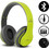 P15 Ασύρματα Bluetooth Ακουστικά Over Ear με Noise Canceling Lime