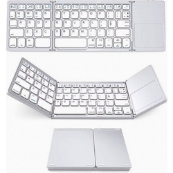 Foldable Wireless Bluetooth Keypad with Touchpad