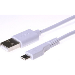 Osio OTU-395 Λευκό Καλώδιο USB σε micro USB 1.2 m