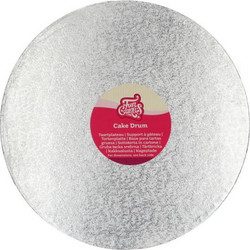 Βάση Τούρτας Drum Στρογγυλή Silver O30,5 cm - FunCakes