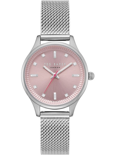 Ted Baker Γυναικείο Ρολόι με Ασημί Μεταλλικό Μπρασελέ TE50650001