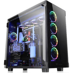 Thermaltake View 91 Tempered Glass RGB Edition Gaming Ultra Tower Κουτί Υπολογιστή με Πλαϊνό Παράθυρο Μαύρο