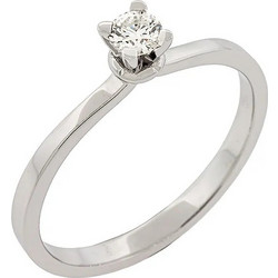 Μονόπετρο Δαχτυλίδι Διαμάντι 0.17ct G VS1 IGI 18Κ | Million Diamonds