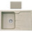 Crown Quadra Q-83 Ένθετος Νεροχύτης Γρανίτη Cappuccino 77x50cm