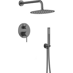 Εντοιχιζόμενο Σετ Ντουζ Πλήρες 2 Εξόδων REA Gun Metal PVD 2045004265