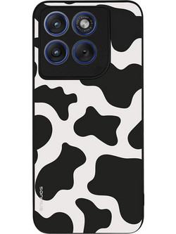 Θήκη Sonique Animal Print Series για Motorola Edge 70 Fusion 5G Cow 01