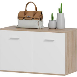 ΠΑΠΟΥΤΣΟΘΗΚΗ DIONNE ΣΟΝΑΜΑ-ΛΕΥΚΟ 80x35x46Υ