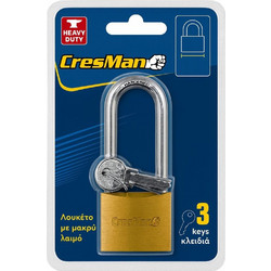 ΛΟΥΚΕΤΟ ΜΑΚΡΥΛΑΙΜΟ ΧΡΥΣΟ 38mm CRESMAN 13260