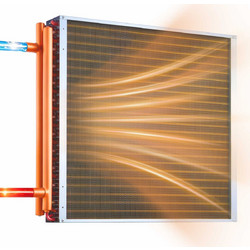 VEVOR Εναλλάκτης Θερμότητας Νερού σε Αέρα 610 x 610 mm με Χάλκινους Σωλήνες και Αλουμινένια Πτερύγια, 225.000 BTU CPGSHRQ24INCX5EY7001V0