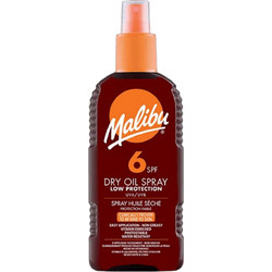 Malibu Dry Αδιάβροχο Λάδι Μαυρίσματος Σώματος SPF6 200ml