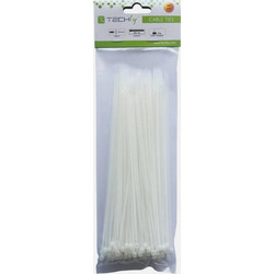 Techly ISWT-20026 Nylon Δεματικά 200x2.5mm Λευκά 100τεμ - UL 94V-2, 8 kg & 3-50mm