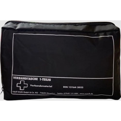 First Aid Kit Φαρμακείο Αυτοκινήτου Νέου Νόμου με Πιστοποίηση DIN 13164 ΜΑΥΡΟ 1Tμχ
