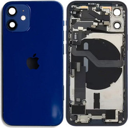 Back Housing Iphone 12 Mini with Parts Original Pulled , Grade A/ΑΒ - Blue