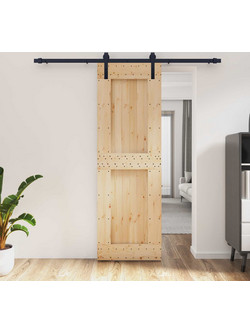 vidaXL Πόρτα Εσωτερική Συρόμενη Ξύλινη Φυσική 70x210cm 3444917