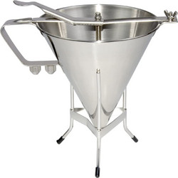Δοσομετρητής Inox 1,5Lt με Βάση & 3 Μύτες Κορνέ