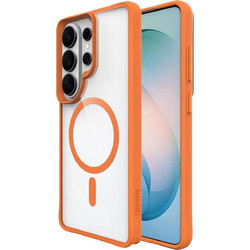 Θήκη Samsung Galaxy S26 Ultra Buddi Hybrid Σκληρή Διάφανη με MagSafe - Transparent / Orange (8719246558054)