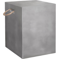 ΣΚΑΜΠΟ ΤΕΤΡΑΓΩΝΟ ΜΕ ΧΕΡΟΥΛΙΑ FB96581.01 FIBER CEMENT ΣΕ ΓΚΡΙ 36x36x43Υεκ