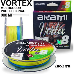 AKAMI VORTEX ΝΗΜΑ X8 X-BRAID ΠΟΛΥΧΡΩΜΟ 300m