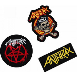 Σετ με 3 Ραφτά/Patches ANTHRAX