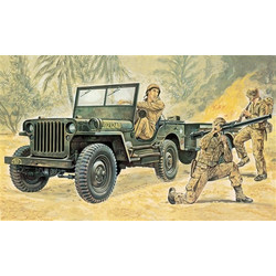 Italeri 0314 US Willy Jeep with Trailer Συναρμολογούμενο Πλαστικό Μοντέλο Αυτοκίνητου 1:35